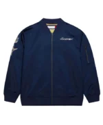 Houston Astros Vintage Logo Navy Lightweight Satin Jacket