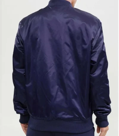 Wordmark Houston Astros Blue Satin Jacket