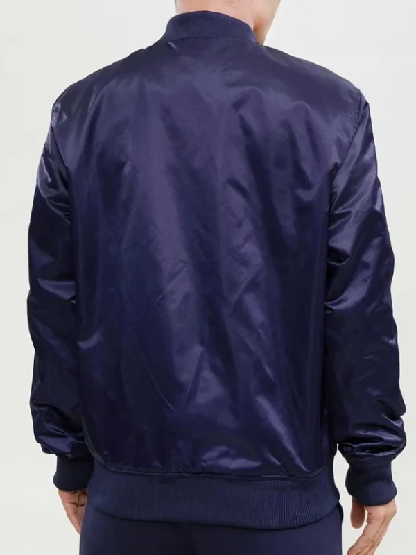 Wordmark Houston Astros Blue Satin Jacket