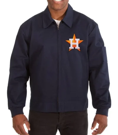 Houston Astros Workwear Navy Cotton Jacket