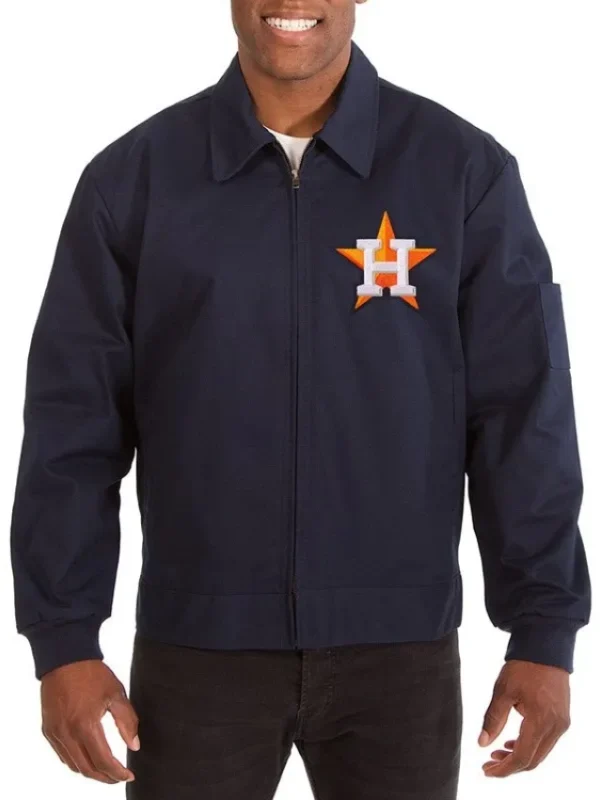 Houston Astros Workwear Navy Cotton Jacket