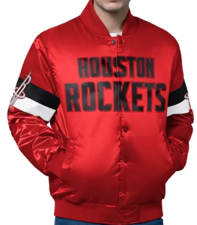 Houston Rockets Triple Option Varsity Jacket