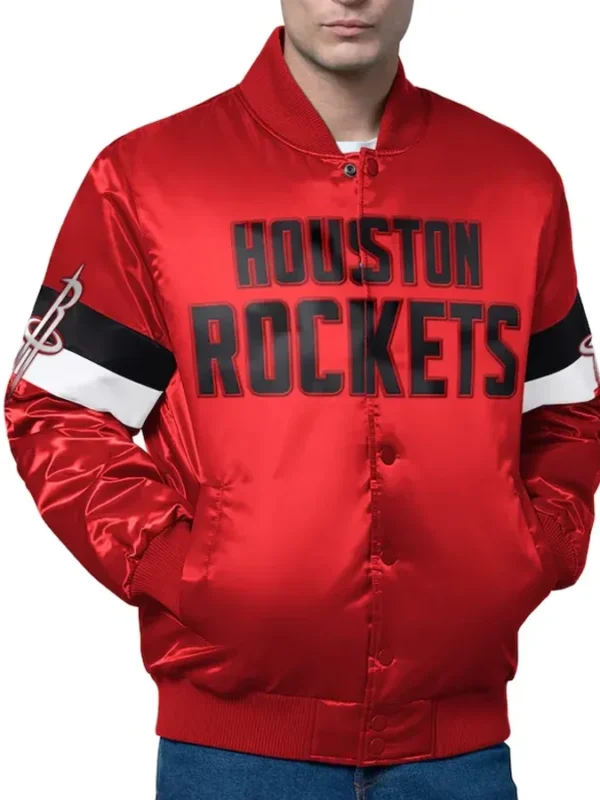 Houston Rockets Triple Option Varsity Jacket