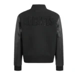 Houston Rockets Triple Black Varsity Wool-Leather Jacket