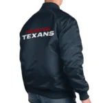 Houston Texans Exclusive Navy Varsity Satin Jacket