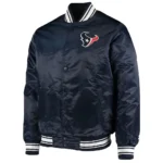 Houston Texans Locker Room Navy Blue Satin Jacket