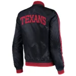 Houston Texans Overtime Varsity Blue Satin Jacket