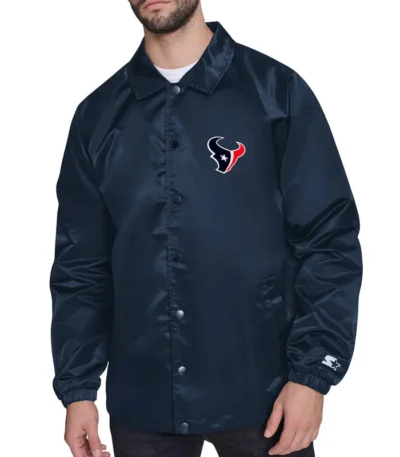 Houston Texans Retro Logo Coaches Jacket