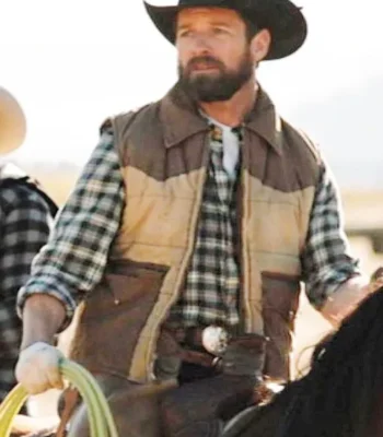 Ian Bohen Yellowstone Brown Parachute Vest