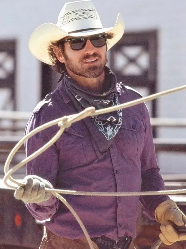 Ian Bohen Yellowstone Cotton Fabric Purple Jacket Ian Bohen Yellowstone Cotton Fabric Purple Jacket