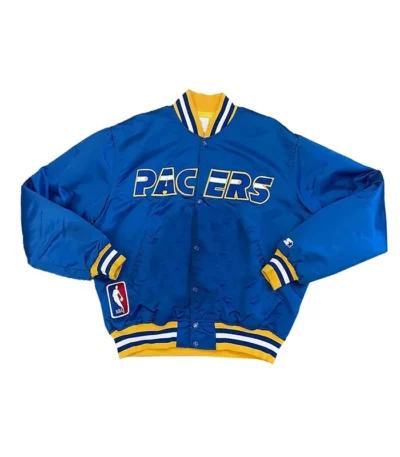 Indiana Pacers 90’s Blue Bomber Jacket