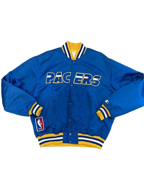 Indiana Pacers 90’s Blue Bomber Jacket