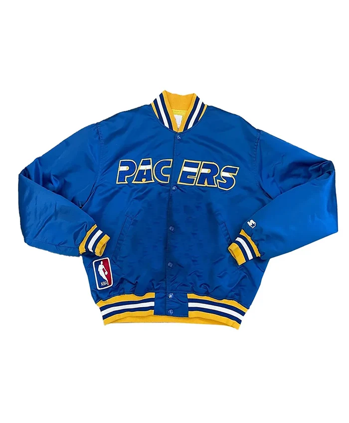 Indiana Pacers 90’s Blue Bomber Jacket Indiana Pacers 90’s Blue Bomber Jacket