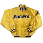 Indiana Pacers 90’s Yellow Satin Jacket