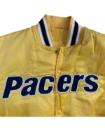 Indiana Pacers 90’s Yellow Satin Jacket