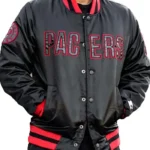 Indiana Pacers Black Satin Jacket