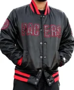 Indiana Pacers Black Satin Jacket