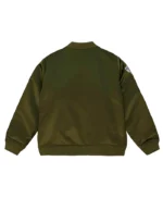 Indiana Pacers Flight Green Satin Bomber Jacket