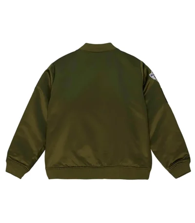 Indiana Pacers Flight Green Satin Bomber Jacket