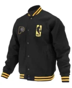 Indiana Pacers Logoman Shadow Wool Varsity Jacket