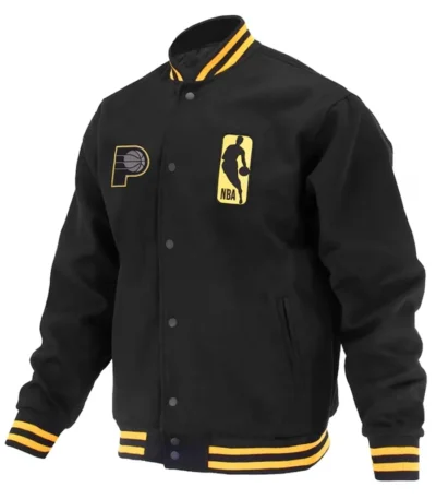 Indiana Pacers Logoman Shadow Wool Varsity Jacket