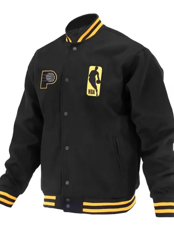 Indiana Pacers Logoman Shadow Wool Varsity Jacket