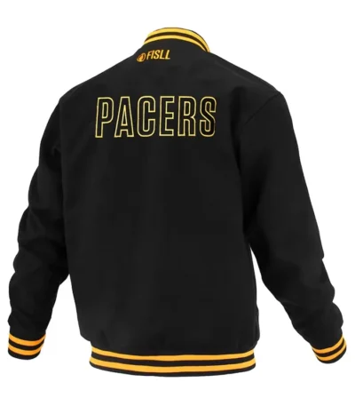 Indiana Pacers Logoman Shadow Wool Varsity Jacket