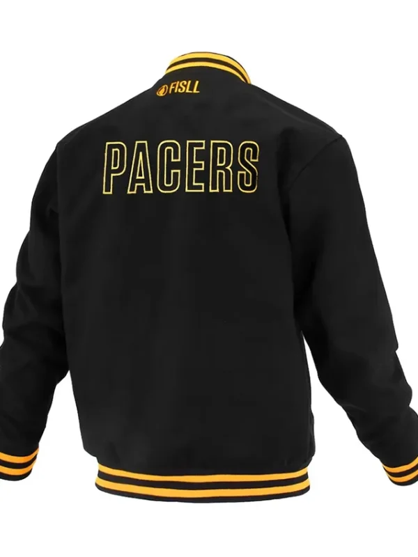 Indiana Pacers Logoman Shadow Wool Varsity Jacket