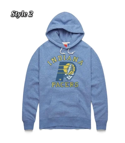 Indiana Pacers Pullover Yellow and Blue Hoodie