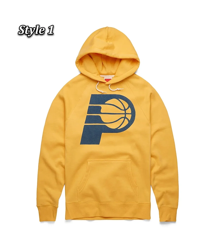 Indiana Pacers Pullover Yellow and Blue Hoodie Indiana Pacers Pullover Yellow and Blue Hoodie