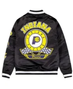Indiana Pacers Rally Drive Black Satin Jacket
