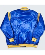 Indiana Pacers Teddy Royal Satin Varsity Jacket
