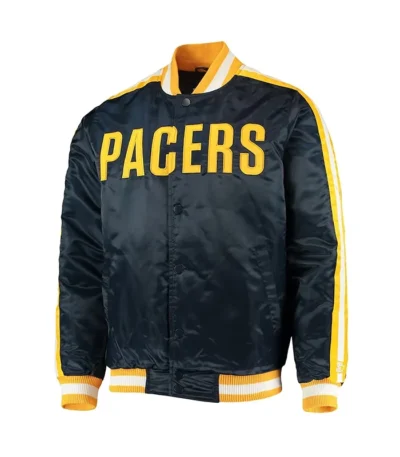 Indiana Pacers The Offensive Navy Satin Jacket