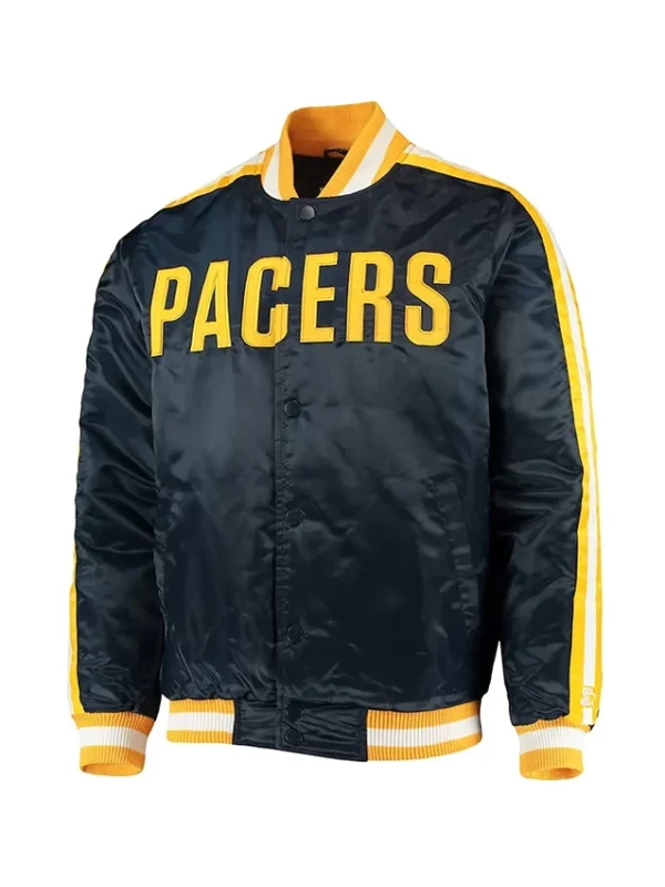 Indiana Pacers The Offensive Navy Satin Jacket