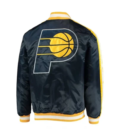 Indiana Pacers The Offensive Navy Satin Jacket