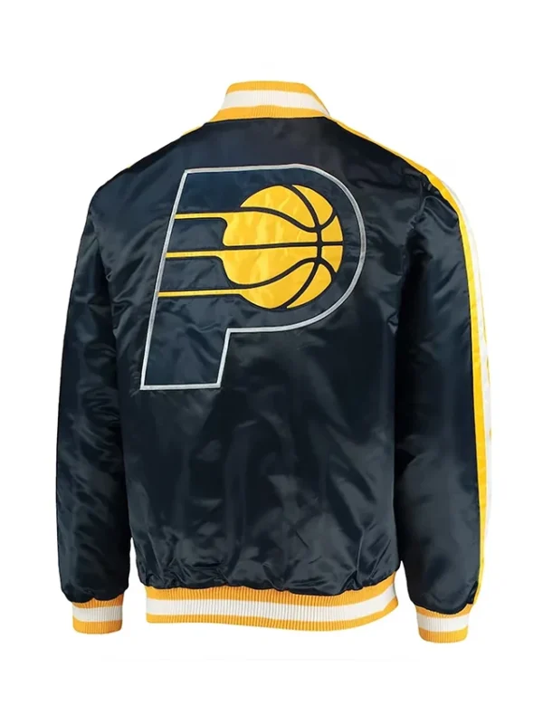 Indiana Pacers The Offensive Navy Satin Jacket