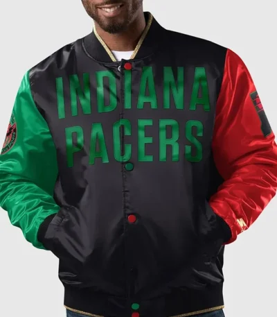 Indiana Pacers Ty Mopkins Black History Month Satin Jacket