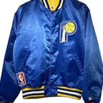 Indiana Pacers Vintage Style Royal Satin Jacket