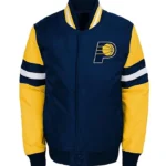 Indiana Pacers Youth Legendary Yellow and Navy Jacket