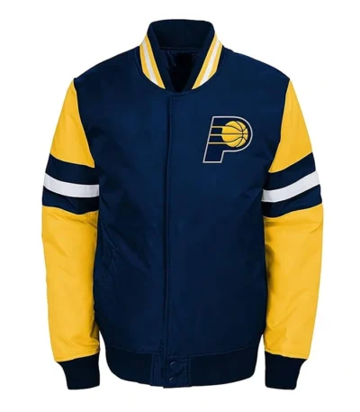 Indiana Pacers Youth Legendary Yellow and Navy Jacket
