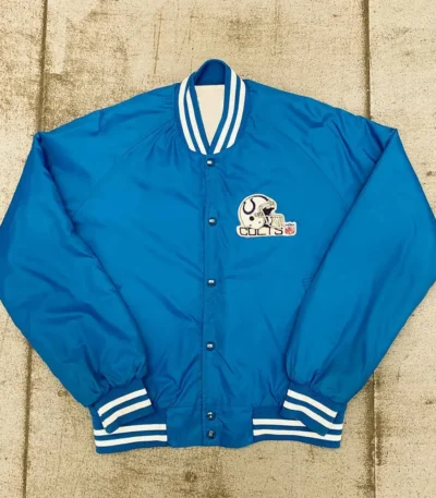 Indianapolis Colts 1990s Royal Bomber Jacket