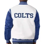 Indianapolis Colts Historic Logo Renegade Satin White-Royal Jacket