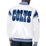 Indianapolis Colts Midweight White Satin Jacket