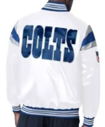 Indianapolis Colts White Satin Jacket