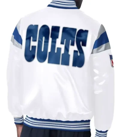 Indianapolis Colts White Satin Jacket