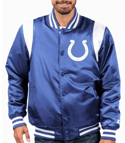 Indianapolis Colts Prime Time Royal and White Jacket