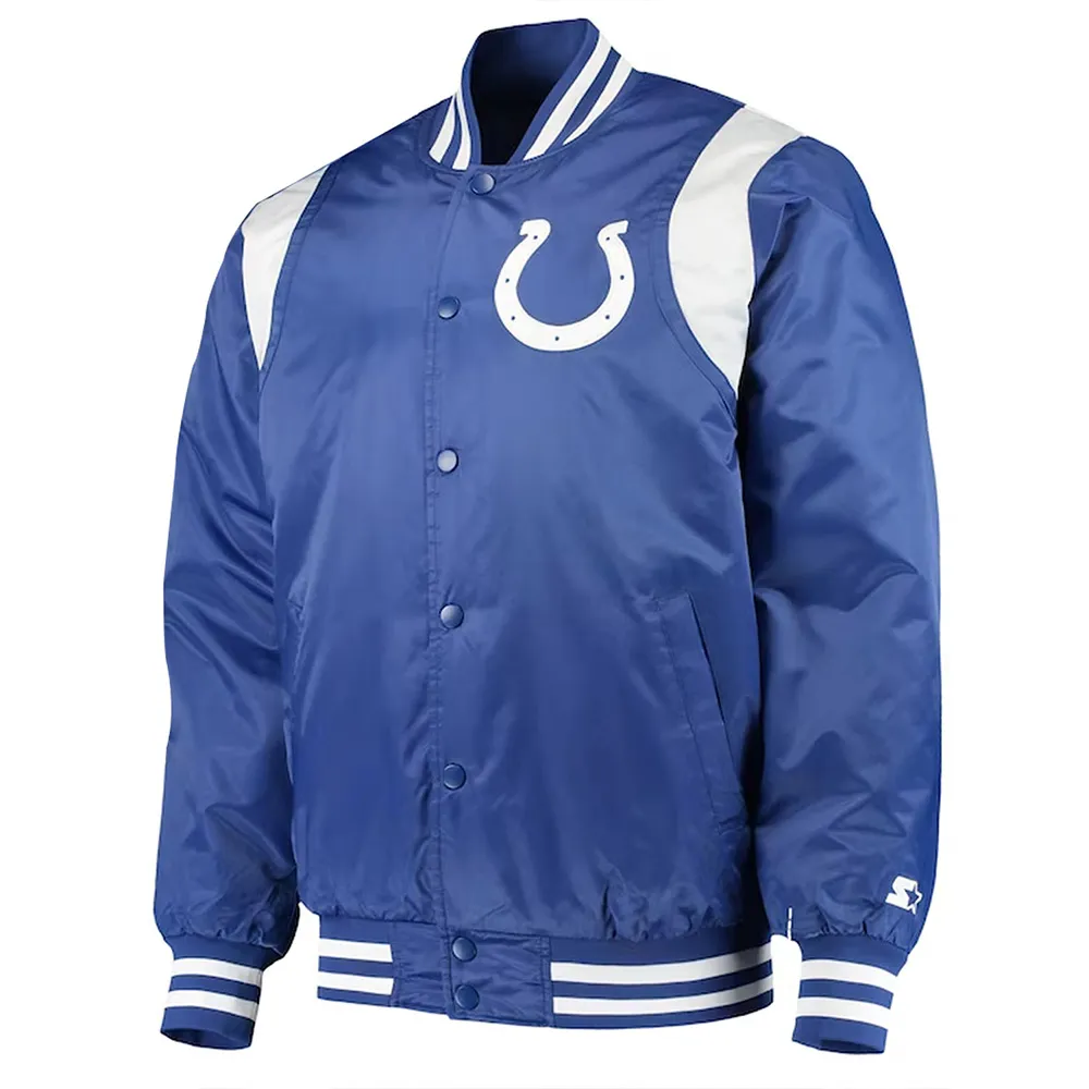 Indianapolis Colts Prime Time Royal and White Jacket Indianapolis Colts Prime Time Royal and White Jacket
