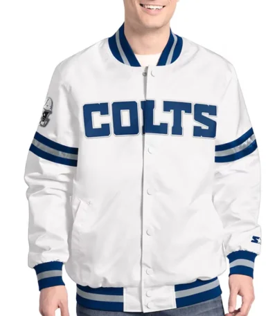 Indianapolis Colts Scout Varsity Satin Jacket