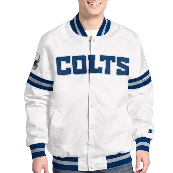 Indianapolis Colts Scout Varsity Satin Jacket