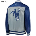 Indianapolis Colts The Tradition II Team Full-Snap Satin Jacket